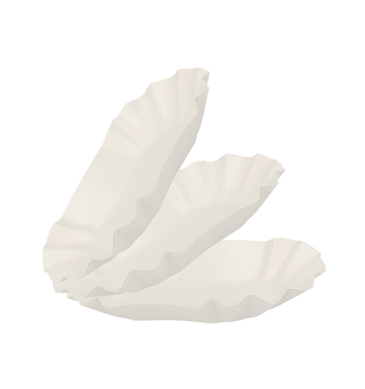 Vassoio di Cartone Ovale Plastificato 20x12x3,5cm (1000 Pezzi) Vassoio di Cartone Ovale Plastificato 20x12x3,5cm (1000 Pezzi)