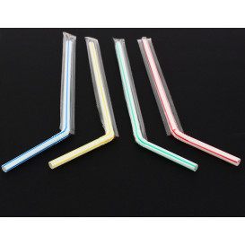 Cannuccia Flessible Imbustate in film Ø6mm 23cm (1000 Pezzi)