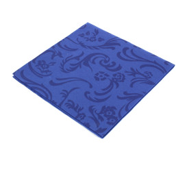 Tovagliolo Damascato di Airlaid Blu 40x40cm (50 Pezzi)