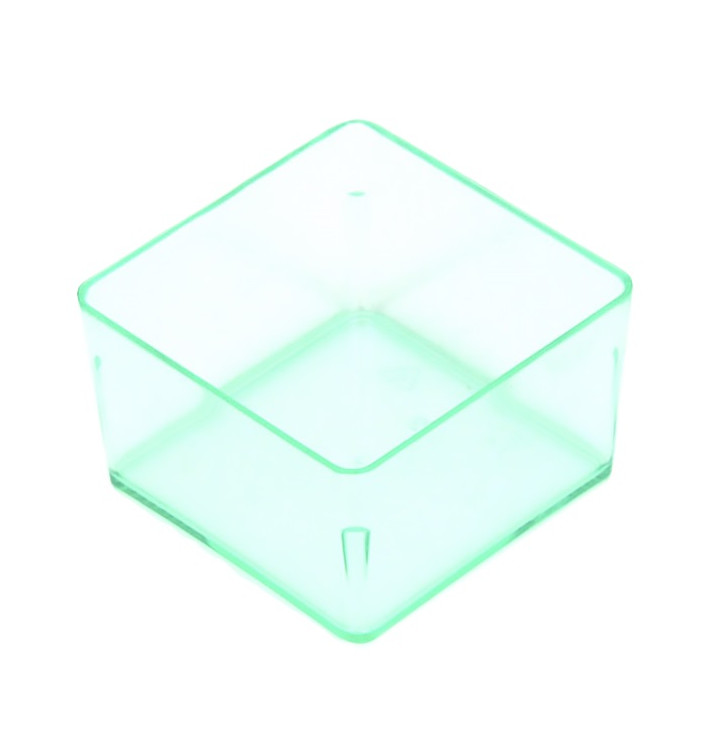 Secchio di Plastica Quadrata per Salsas Verde Trasp. 4,2x4,2cm Secchio di Plastica Quadrata per Salsas Verde Trasp. 4,2x4,2cm