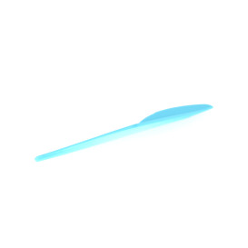 Coltello di Plastica PS Blu 165 mm (15 Pezzi)