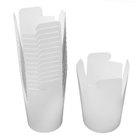 Contenitore di Cibo Bianco 529ml (50 Pezzi)