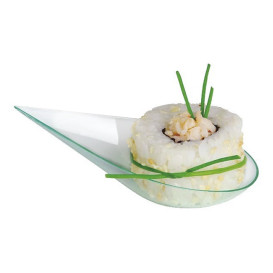 Mini Cucchiaio Degustazione Goccia "Water Green" 5x10cm (200 Pezzi)