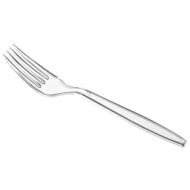 Forchetta di Plastica Magnum Trasparente 185mm (1.000 Pezzi)