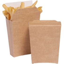 Contenitore Kraft Chiuso per Fritte (25 Pezzi)