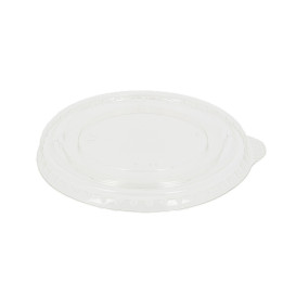 Coperchio PET Piatto Chiuso Bicchiere PET e PLA Ø9,5cm (100 Pezzi)