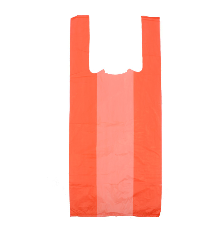 Sacchetto di Plastica Canottiera 35x50cm Rosso Sacchetto di Plastica Canottiera 35x50cm Rosso