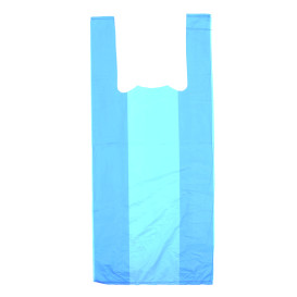 Sacchetto di Plastica Canottiera 35x50cm Blu 