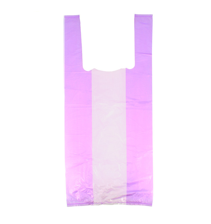 Sacchetto di Plastica Canottiera 35x50cm Lilla Sacchetto di Plastica Canottiera 35x50cm Lilla