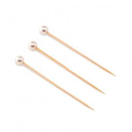 Spiedi di Bambu Decorato Perla 90mm (10000 Pezzi)