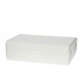 Scatola per Dolci e Praline Bianco 14x8x3,5cm 250g 