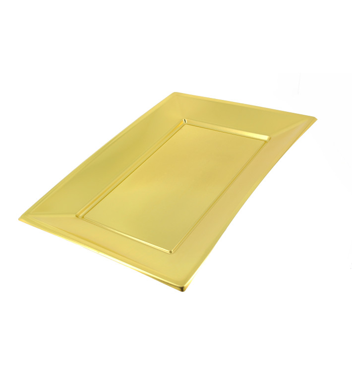 Vassoio Plastica Oro 330x230mm Vassoio Plastica Oro 330x230mm
