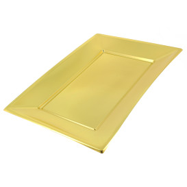 Vassoio Plastica Oro 330x225mm 