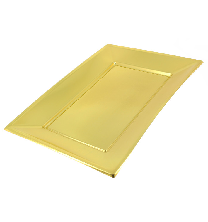 Vassoio Plastica Oro 330x225mm Vassoio Plastica Oro 330x225mm