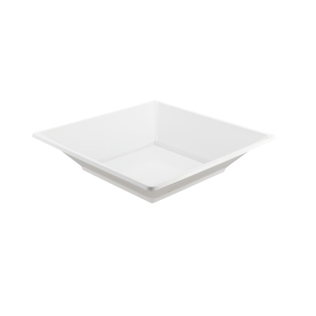 Piatto Plastica Fondo Quadrato Bianco 170mm (750 Pezzi)