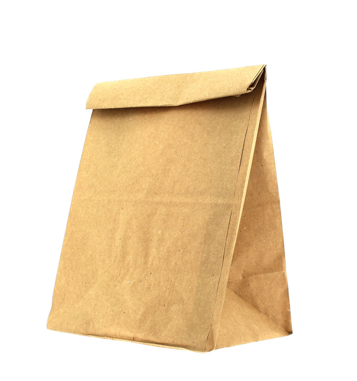 Sacchetto di Carta Kraft Marrone 15+9x28cm (25 Pezzi) Sacchetto di Carta Kraft Marrone 15+9x28cm (25 Pezzi)