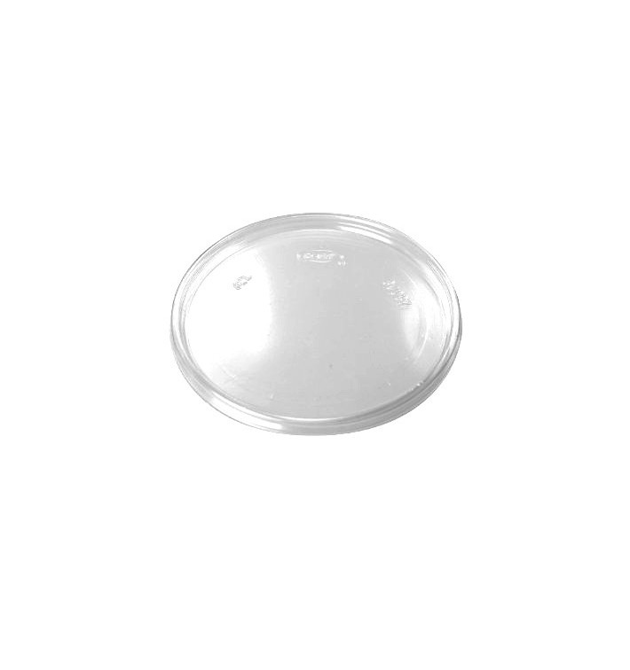 Coperchio Plano di Plastica Trasparente Ø11cm (100 Pezzi)