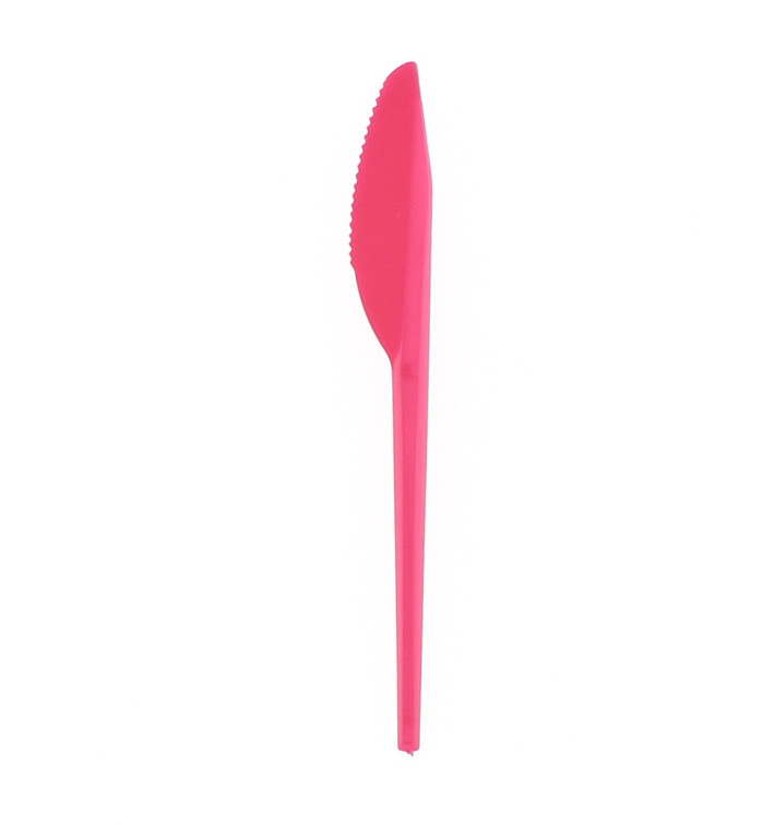 Coltello di Plastica PS Fucsia 165 mm Coltello di Plastica PS Fucsia 165 mm