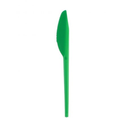 Coltello di Plastica PS Verde 165 mm (900 Pezzi)