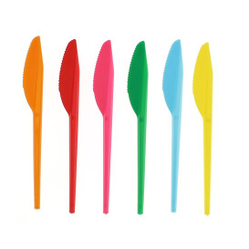 Coltello di Plastica PS Verde 165 mm (15 Pezzi)