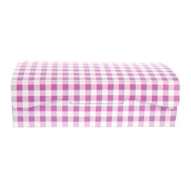 Scatola di Carta Pasticcerie 18,2x13,6x5,2cm 500g Rosa (250 Pezzi)