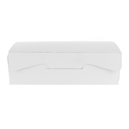 Scatola di Carta Pasticcerie 20,4x15,8x6cm 1Kg Bianco (20 Pezzi)