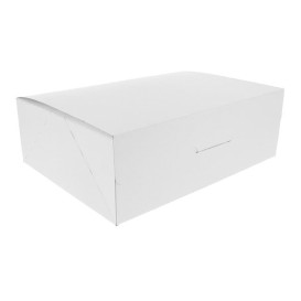 Scatola di Carta Pasticcerie 25,8x18,9x8cm 2Kg Bianco (25 Pezzi)