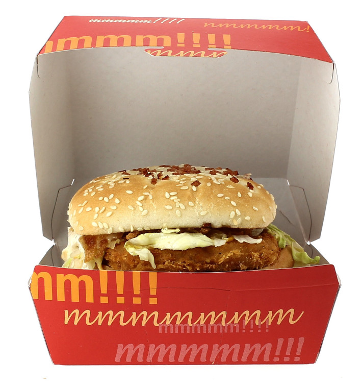 Scatola Hamburger XXL14,5x14,5x8 cm Scatola Hamburger XXL14,5x14,5x8 cm