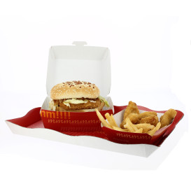 Scatola Hamburger XXL 14,5x14,5x8 cm (25 Pezzi)
