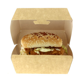 Scatola  Kraft per Hamburguesa XXL 14,5x14,5x8 cm 