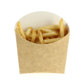 Scatola Kraft per Fritte Piccolo 8,2x2,2x9cm (25 Pezzi)