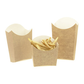Scatola Kraft per Fritte Piccolo 8,2x2,2x9cm (25 Pezzi)