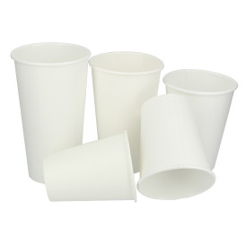 Bicchiere di Carta 16 Oz/500ml Bianco Ø9,0cm (1000 Pezzi)