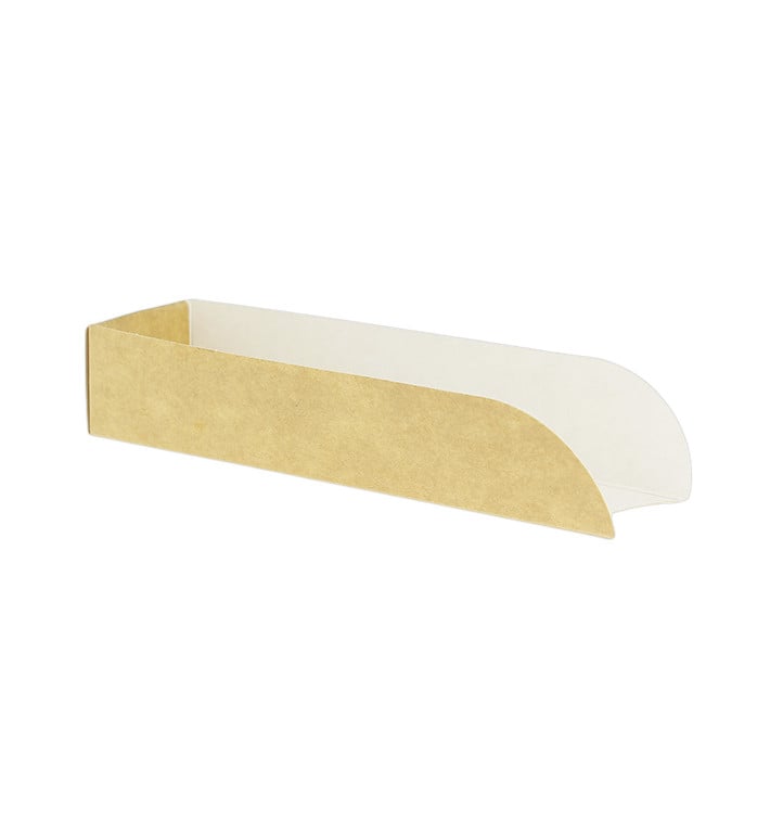 Porta Kraft Hot Dog 17x5x3,5cm (100 Pezzi) Porta Kraft Hot Dog 17x5x3,5cm (100 Pezzi)