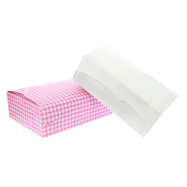 Scatola di Carta Pasticcerie 17,5x11,5x4,7cm 250g Rosa (20 Pezzi)