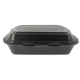 Contenitori Polistirolo MenuBOX 1C. Nero 240x210x70mm (125 Pezzi)