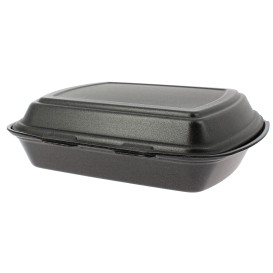 Contenitori Polistirolo MenuBOX 1C. Nero 240x210x70mm (125 Pezzi)