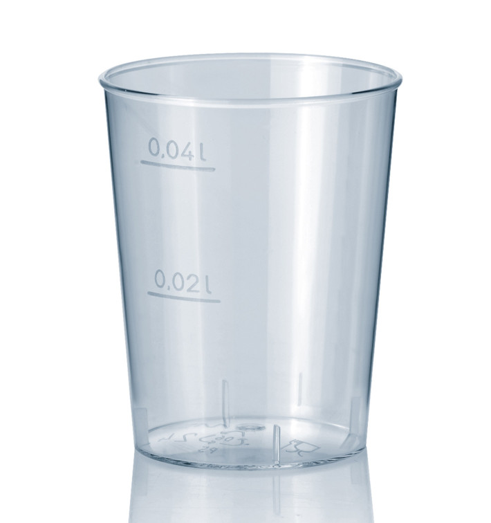 Bicchiere di Plastica Rigida Trasparente PS 40 ml Bicchiere di Plastica Rigida Trasparente PS 40 ml
