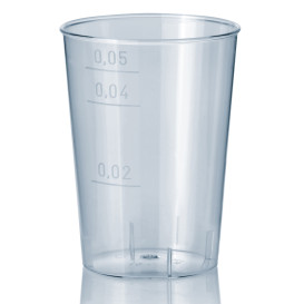 Bicchiere di Plastica Rigida Trasparente 50 ml 