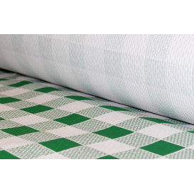 Tovaglia di Carta Rotolo  Quadro Verdes 1x100m. 40g 