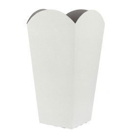 Scatola Pop Corn Mediano Bianca 90 gr 7,8x10,5x18cm (350 Pezzi)