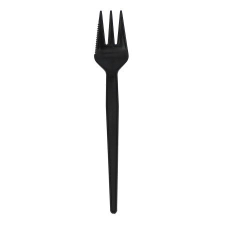 Forchetta Plastica Nero 135mm (200 Pezzi)