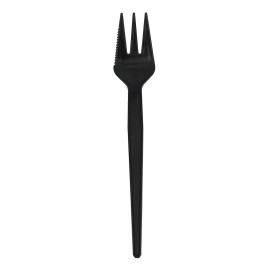 Forchetta Plastica  Nero 135mm 