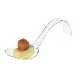 Cucchiaio Curvo Degustazione Trasparente 130mm 