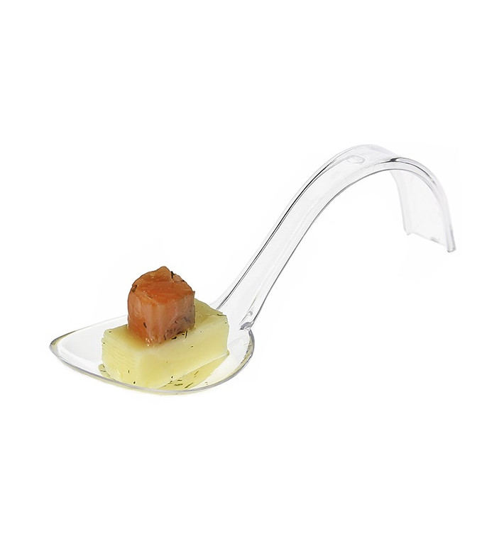 Cucchiaio Curvo Degustazione Trasparente 130mm Cucchiaio Curvo Degustazione Trasparente 130mm