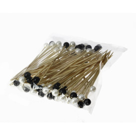Spiedi di Bambu Decorato Perla 90mm (10000 Pezzi)