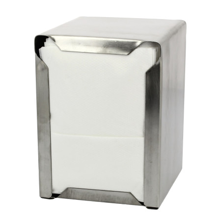 Dispenser Tovaglioli Miniservis INOXIDABLE 17x17cm (1 Pezzi) 
