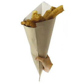 Cono di Carta Marrone 420mm 600g (200 Pezzi)