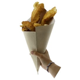 Cono di Carta Marrone 295mm 250g (200 Pezzi)