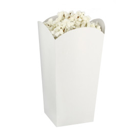 Scatola Pop Corn Piccolo Bianca 45 gr 6,5x8,5x15cm (700 Pezzi)